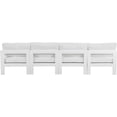 thumbnail image 3 of Meridian Furniture Nizuc Canapé Modulaire d'Extérieur Blanc pour Patio, 3 of 9