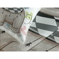 thumbnail image 4 of Ambesonne Colorful Quilted Bedspread Set 3 Pcs, and Owls Love, Queen Size, Multicolor, 4 of 5