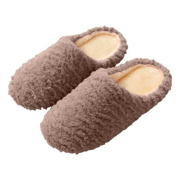 WOYY Women's Home Slippers Solid Color Soft Soled Warm Slippers Non House Shoes
