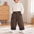 thumbnail image 2 of Bainana Toddler Leopard Pants Boys Elastic Waist Wide Leg Trousers Loose Daily Wear Pants, Size 1-8 Years, Khaki, 2 of 9