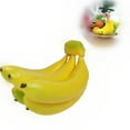 thumbnail image 1 of Lifelike Banana Bunch Desktop Ornament Realistic Fruit Cluster Model for Kitchen Photography Props and Party Display, 1 of 7