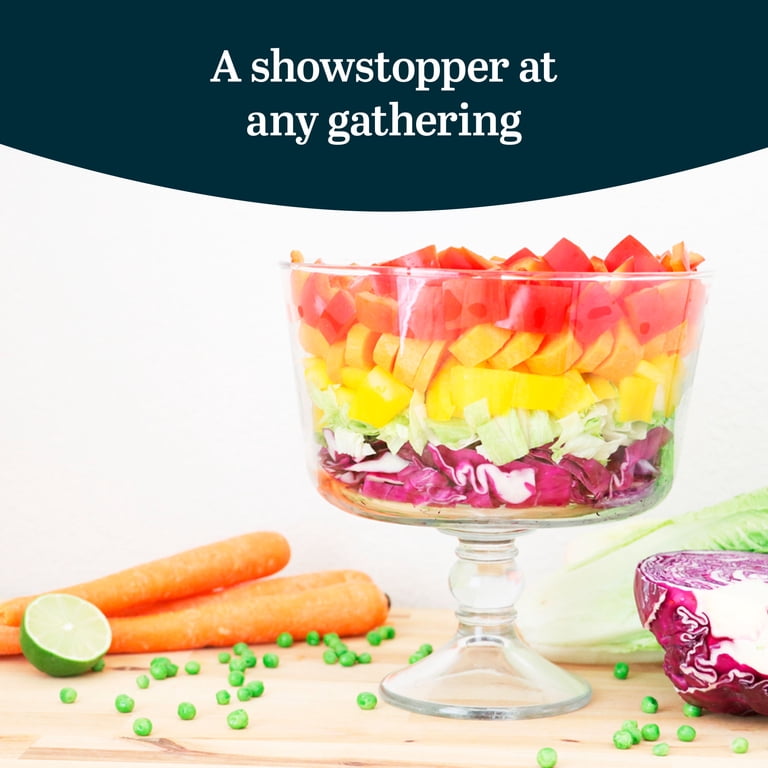 Libbey Selene Footed Glass Trifle Bowl, 9-Inch photo 4