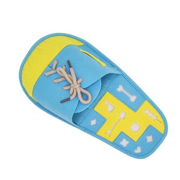 LULULION Yellow Dog Sniffing Mat with Bite Resistant Felt Material and Creative Slipper Design