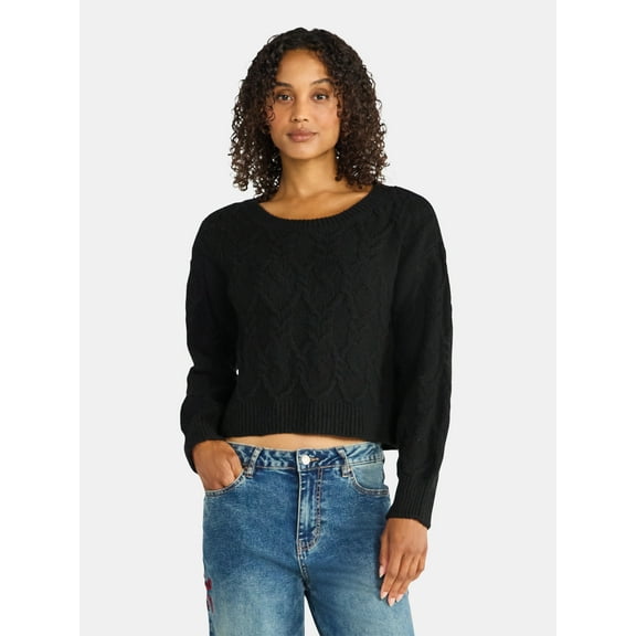 Madden NYC Women's Slouchy Sweater, Midweight, Sizes XXS-XXL