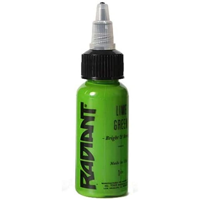 Radiant Colors Tattoo Ink - LIME GREEN 1oz