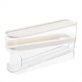 thumbnail image 1 of Dispensador de Huevos con Ruedas, Caja de Almacenamiento de Huevos, Organizador de Huevos de Doble Capa con Tapa, Organizador de Almacenamiento para Restaurante, 1 of 5