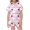 Z72-Light Pink, variant on YUEHUA Girls Silk Satin Pyjamas Set Short Sleeve Heart Print Button-Down Kids PJs Breathable Soft Nightwear Children Sleepwear Age 5-14