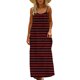 thumbnail image 2 of TaTaai Women's Casual Maxi Sundress Sleeveless Striped Backless Spaghetti Strap Flowy Summer Dress Long Beach Cover Up Dress Gift, 2 of 9
