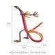 thumbnail image 4 of TOOARTS Estante de vino Gecko Estante de vino Escultura de metal decoración Artesanía Tooarts escultura de hierro, 4 of 6