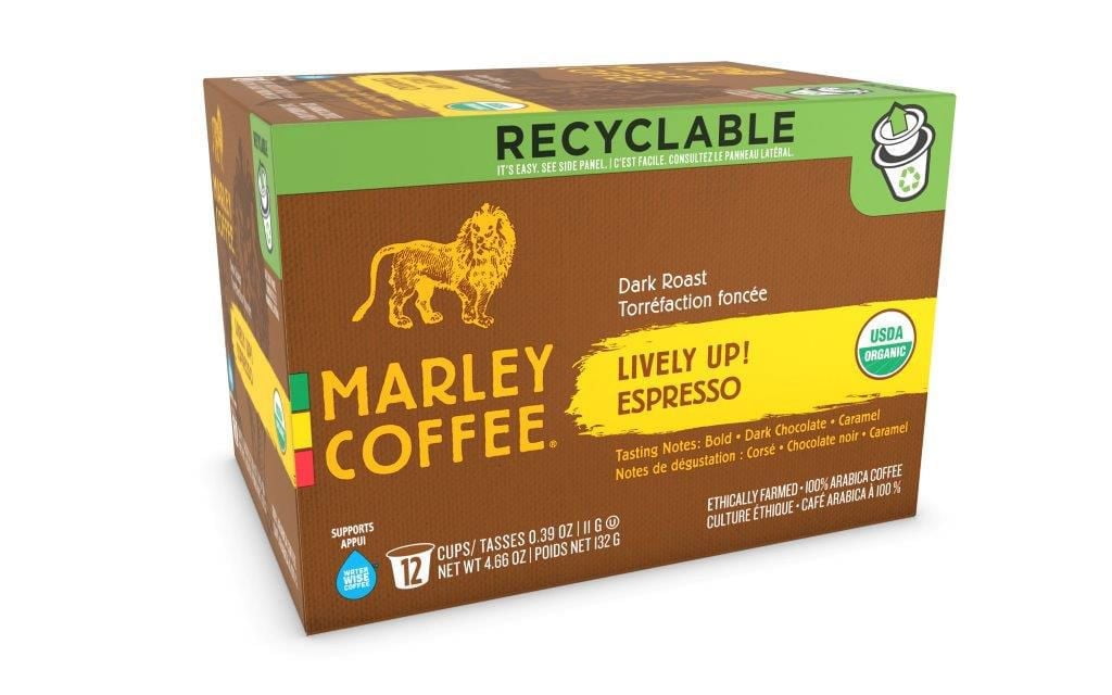 Café Espresso à la torréfaction foncée Lively Up! de Marley