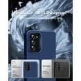 thumbnail image 4 of 【3 in 1 for Samsung Galaxy A03S case, with 2 Pack Screen Protector, Camera Protection，Liquid Silicone Slim Shockproof Protective Phone Case 6.5inch [Microfiber Lining] (Navy Blue), 4 of 12