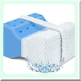 thumbnail image 2 of ArcticSleep Gel Memory Foam Knee Pillow - Ice Silk Cover, Strap, Back Hip Pain Relief, Spine Alignment, Sciatica Support, Surgery Recovery, Pregnancy Comfort, 2 of 4