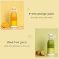 thumbnail image 3 of USB-Rechargeable 300ml Personal Blender with 40W Motor, 18000 RPM High-Speed Mixer, Built-in 3.7V 1200mAh Lithium Battery, Transparent Design, Stainless Steel & PC Material, Portable Electric Fruit, 3 of 6