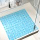 thumbnail image 2 of Alfombrilla de ducha cuadrada, de gran tamaño para una cobertura completa, 144 ventosas que proporcionan una adherencia potente, el drenaje rápido del agua mantiene limpia el área del baño, el, 2 of 6