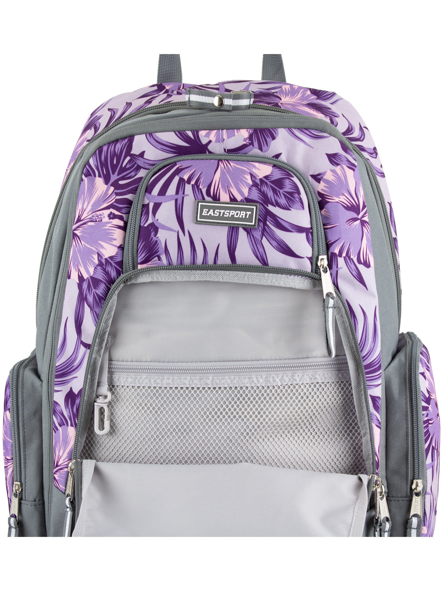 Eastsport Diamond Expandable Recycled Backpack, Hibiscus Edge photo 8