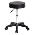 thumbnail image 5 of Round Stool Plastic Arch Feet Rotation Bar Stool Black, 5 of 5