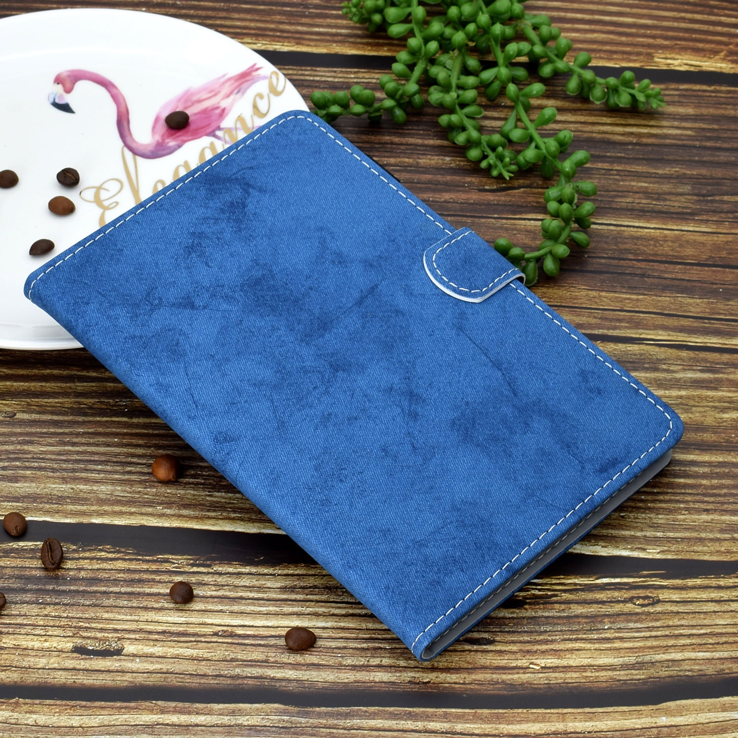 Dteck for New iPad 10th Generation Case 10.9 Inch 2022, Premium Leather Business Folio Stand Cover with Built-in Apple Pencil Holder - Auto Wake/Sleep and Multiple Viewing Angles, Blue