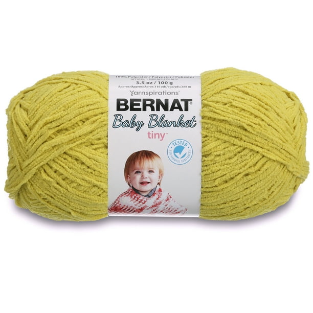 Bernat Polyester Baby Blanket Tiny Yarn (100 g/3.5 oz), Seedling