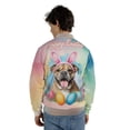thumbnail image 5 of Happy Easter Bulldog with Bunny Ear Headband and Flowers All Over Print 3D Baseball Jacket Dog Lover Gifts Idea Bomber Jacket Softball - 13001, 5 of 6