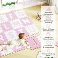 thumbnail image 6 of Infans 26 PCS 12.5" x 12.5" Interlocking ABC Play Mats w/Detachable Letters for Kids, 6 of 7