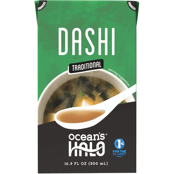 Ocean's Halo, Dashi Broth, Traditional Japanese Fish Soup Stock, Shelf-Stable, 16.9 fl oz.