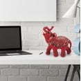 thumbnail image 3 of Figura decorativa de Feng Shui para la riqueza: estatua de elefante de resina con vestimenta ceremonial para la buena suerte y la prosperidad, adorno decorativo para el hogar, la oficina o la e, 3 of 6