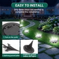 thumbnail image 5 of VOLIVO 12 pack Solar Ground Lights Outdoor,8 LED Disk Solar Lights for Lawn Patio Yard Garden Decor, 5 of 7