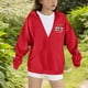thumbnail image 5 of Sudadera deportiva informal con estampado degradado para niños y niñas, cuello redondo, manga larga, poliéster, 5 of 6