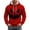 Red, variant on Halloween Hoodies for Men Long Sleeve Casual Funny Pumpkin Face Graphic Hoodie Waffle Pullover Sweatshirt
