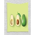 thumbnail image 1 of Avocado Tapestry, Realistic Avocado Cut in Half Image with Brown Seeds Exotic Food Theme, Wall Hanging for Bedroom Living Room Dorm Decor, 60W X 80L Inches, Green Pale Green Brown, by Ambesonne, 1 of 2
