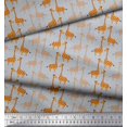 thumbnail image 3 of Soimoi Poly Crepe Fabric Giraffe Kids Fabric Prints by Yard 52 Inch Wide, 3 of 3