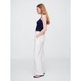 thumbnail image 2 of Pantalón Gap de lino con pernera ancha para mujer, color blanco óptico, talla XL, 2 of 6