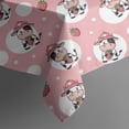 thumbnail image 5 of Pink Cow Strawberry Hat Pattern Square Tablecloth,Waterproof Square Table Cover,Wipeable Spillproof Washable Table Cover for Home Kitchen Party Decor 42"X42"(107x107cm), 5 of 6
