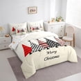 thumbnail image 3 of Feelyou Cartoon Xmas Tree Bedding Comforter Set 7pcs, Christmas Festival Queen Bedding Sets, Teenager Boys Girls Reversible Queen Sheet Sets, Luxury Bedroom Decor, 3 of 7