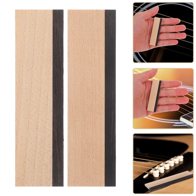 Houderco Bridge Saddle Para Guitarra De Madera Con Tapa De Y Arce Dura Cuarteada