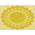 thumbnail image 1 of Ahgly Company Indoor Rectangle Patterned Bee Yellow Area Rugs, 6' x 9', 1 of 6