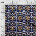 thumbnail image 1 of oneOone Cotton Poplin Fabric Stripe & Paisley Ikat Printed Fabric 1 Yard 56 Inch Wide, 1 of 4