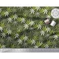 thumbnail image 2 of Soimoi Poly Georgette Fabric Dot & Chestnut Leaves Print Fabric by The Yard 42 Inch Wide, 2 of 3