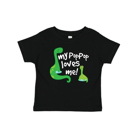 

Inktastic My Pop Pop Loves Me Dinosaur Gift Baby Boy or Baby Girl T-Shirt