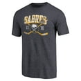 thumbnail image 2 of Men's Navy Buffalo Sabres Vintage Collection Line Shift Tri-Blend T-Shirt, 2 of 3