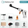 thumbnail image 3 of YOFIDRA - Pistola de lavado a presión eléctrica de 20500 rpm y 100 bar, 6 en 1, para lavado de coches, pistola pulverizadora de jardín para batería Makita de 18 V, 3 of 5