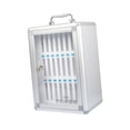 thumbnail image 3 of Caja de seguridad portátil de aleación de aluminio para teléfono móvil, ideal para aulas, oficinas y exámenes. 24 ranuras, 3 of 8