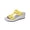 Yellow, variant on Orange Ladies Soft Sole Wedge Sandals Peep Toe One Strap Casual Plus Size Beach Flat Solid Color Slip On Comfortable Spring Summer Shoes Pu