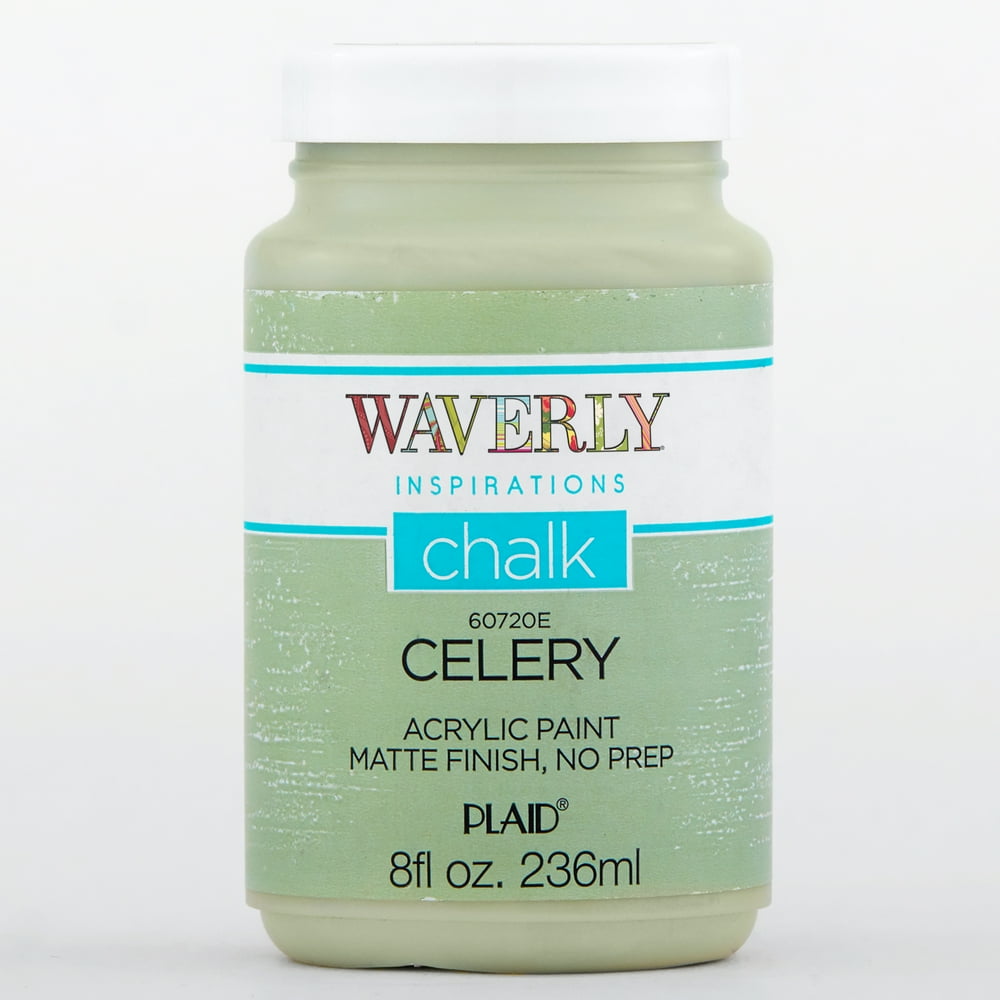 Waverly Inspirations 60720E Chalk Paint, Ultra Matte Finish, Celery, 8