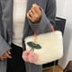 thumbnail image 4 of Bolso bandolera Bolso de felpa Bolso de moda Bolso de mano esponjoso Bolso cruzado, 4 of 8