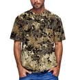thumbnail image 2 of Dresfit Gym Shirts Mens Camouflage Short Sleeve Athletic Tees Crew Neck Relaxed Fit Lightweight Tennis Tops Musle Basic T Shirts Army Green 6XL, 2 of 6