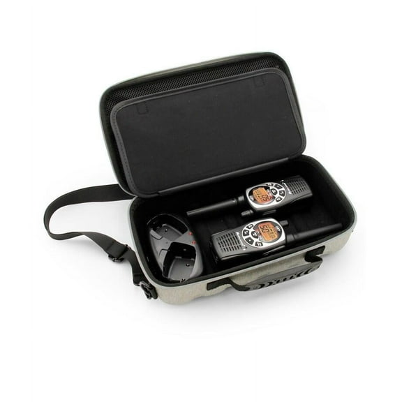 CASEMATIX CB RADIO CASE COMPATIBLE WITH PORTABLE CB RADIOS BY MIDLAND 2 WAY RADIO, COBRA HANDHELD CB RADIOS, UNIDEN HANDHELD CB RADIO AND MORE