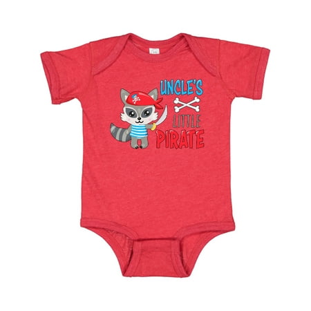 

Inktastic Uncle s Little Pirate Cute Raccoon with Sword Gift Baby Boy or Baby Girl Bodysuit