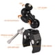 thumbnail image 3 of Soporte De Cabeza Esférica Doble Con Abrazadera Ajustable, Diseño Ligero Y Resistente, Ideal Para Cámaras, Videocámaras, Monitores, 3 of 7