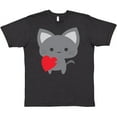 thumbnail image 3 of Inktastic Heart Cat T-Shirt, 3 of 5